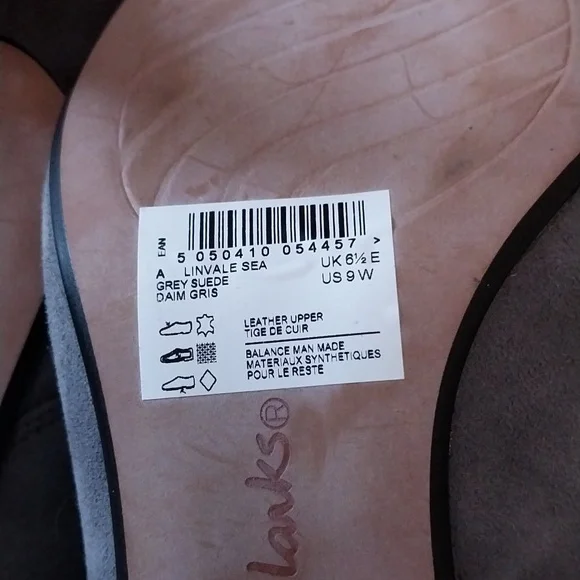 NWOT Clarks Collection Women's Gray Suede Ankle Boots size 9W - Picture 5 of 6